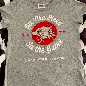 Disney high school musical tee shirt size 10/12 large girls bling Wild Cat!